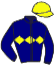 casaque portée par Zuliani L. jockey du cheval de course KLAM CHOWDER, information pmu ZETURF