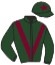 casaque portée par Baillou N. jockey du cheval de course BURGANDY, information pmu ZETURF
