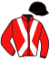 casaque portée par De Giles F. jockey du cheval de course PROTEKTRISSE, information pmu ZETURF