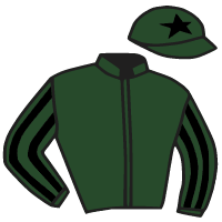 casaque portée par Jordan Gainford jockey du cheval de course HEWICK, information pmu ZETURF