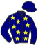 casaque portée par James Joseph Slevin jockey du cheval de course HOME BY THE LEE, information pmu ZETURF