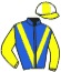 casaque portée par Hayes B. jockey du cheval de course MR INCREDIBLE, information pmu ZETURF