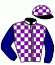 casaque portée par Mme Rachael Blackmore jockey du cheval de course ESCORT'JET, information pmu ZETURF casaque portée par Mme Rachael Blackmore jockey du cheval de course ESCORT'JET, information pmu ZETURF
