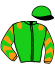 casaque portée par Nabet K. jockey du cheval de course MACCARELLU, information pmu ZETURF