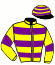 casaque portée par Le Clerc B. jockey du cheval de course ALENTEJO, information pmu ZETURF casaque portée par Le Clerc B. jockey du cheval de course ALENTEJO, information pmu ZETURF