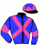 casaque portée par Riou C. jockey du cheval de course GALIAKO DE BOULEM, information pmu ZETURF