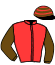casaque portée par Meunier Gab. jockey du cheval de course JUST ENNEMI, information pmu ZETURF