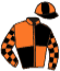 casaque portée par Brechet Léo P. jockey du cheval de course LA MESSE EST DITE, information pmu ZETURF