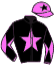 casaque portée par Zuliani L. jockey du cheval de course KIMBORAZA, information pmu ZETURF