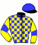 casaque portée par Geffroy Kyl. jockey du cheval de course HITADOR, information pmu ZETURF casaque portée par Geffroy Kyl. jockey du cheval de course HITADOR, information pmu ZETURF