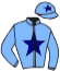 casaque portée par Gillet Tho. jockey du cheval de course NILE BIRD, information pmu ZETURF