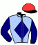casaque portée par Meunier Gab. jockey du cheval de course MOODY RISK, information pmu ZETURF