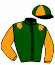 casaque portée par Poincot Chr. jockey du cheval de course SWING THE RING, information pmu ZETURF