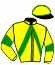 casaque portée par Caron G. F. jockey du cheval de course FALPACINO (FR), information pmu ZETURF