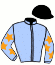 casaque portée par Bossuet B. jockey du cheval de course GLAVA DE PHYT'S (FR), information pmu ZETURF
