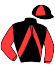 casaque portée par Criado C. jockey du cheval de course JUSSICA MELODY (FR), information pmu ZETURF