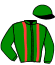 casaque portée par Brossard D. jockey du cheval de course HANSKA SAUTONNE, information pmu ZETURF