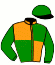 casaque portée par Fourcade M. R. jockey du cheval de course CHENE DE LANDISACQ (FR), information pmu ZETURF