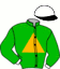 casaque portée par Criado M. jockey du cheval de course HARDWELL (FR), information pmu ZETURF