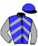 casaque portée par Vanacker B. jockey du cheval de course HORTENSE (FR), information pmu ZETURF