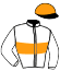 casaque portée par Langlois N. jockey du cheval de course INSTANT GRAVE (FR), information pmu ZETURF