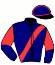 casaque portée par Cabos V. jockey du cheval de course INFERNO POURPRE, information pmu ZETURF