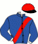 casaque portée par Barrier A. jockey du cheval de course PAYET D.E. (FR), information pmu ZETURF