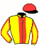 casaque portée par Ferratge J. M. jockey du cheval de course DINGUE DE VOUS (FR), information pmu ZETURF