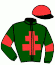 casaque portée par Riviere A. jockey du cheval de course DIFFERENT CHARM, information pmu ZETURF
