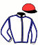 casaque portée par Cabos V. jockey du cheval de course GALAXY FRANCE, information pmu ZETURF