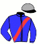 casaque portée par Bazire N. jockey du cheval de course C D, information pmu ZETURF