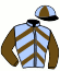 casaque portée par Desmottes A. jockey du cheval de course JOCIE DU VILLARD, information pmu ZETURF