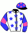 casaque portée par Abrivard M. jockey du cheval de course FLAMENCA DE KACY, information pmu ZETURF