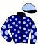 casaque portée par Rodes F. jockey du cheval de course GAPELOU, information pmu ZETURF