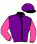 casaque portée par Tijou M. jockey du cheval de course FANDANGO GLYCINES, information pmu ZETURF