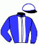 casaque portée par Mulot Mlle D. jockey du cheval de course ESKULANAKE, information pmu ZETURF