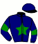 casaque portée par Vanacker B. jockey du cheval de course KYRIELLE D'ALBRET, information pmu ZETURF
