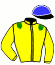 casaque portée par Martin Th. jockey du cheval de course FOLCO'S BLUES, information pmu ZETURF