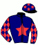 casaque portée par Laloum S. jockey du cheval de course IRIS ATOUT, information pmu ZETURF