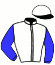 casaque portée par Abrivard M. jockey du cheval de course ITOU DES GENIEVRES, information pmu ZETURF