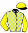 casaque portée par Cabos V. jockey du cheval de course HUSSARDWICZ, information pmu ZETURF