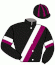 casaque portée par Daougabel M. jockey du cheval de course RACING RIBB, information pmu ZETURF