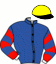 casaque portée par Dabouis A. jockey du cheval de course FALCO FLEURI, information pmu ZETURF