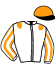 casaque portée par Bakker H. C. jockey du cheval de course GENTIANO BELLO, information pmu ZETURF casaque portée par Bakker H. C. jockey du cheval de course GENTIANO BELLO, information pmu ZETURF
