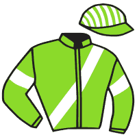 casaque portée par Beaudouin G. jockey du cheval de course GENTLEMAN SMART, information pmu ZETURF