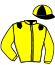 casaque portée par Blanchon I. P. jockey du cheval de course KALIMERO, information pmu ZETURF