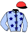 casaque portée par Grasset M. jockey du cheval de course L'ENVIE D'ENZO, information pmu ZETURF casaque portée par Grasset M. jockey du cheval de course L'ENVIE D'ENZO, information pmu ZETURF