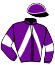 casaque portée par Hurel Y. jockey du cheval de course IMPERIALE DE SYHM, information pmu ZETURF