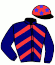 casaque portée par Posthumus Mme D. L. jockey du cheval de course HEROS LA RAVELLE, information pmu ZETURF