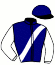 casaque portée par Brossard N. R. jockey du cheval de course KENYA DE CHANLECY, information pmu ZETURF